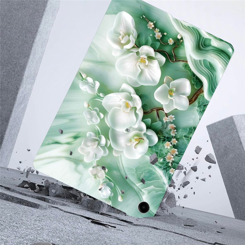 För Samsung Galaxy Tab A11+ Fodral Mönstertryck Slim TPU skal Jade