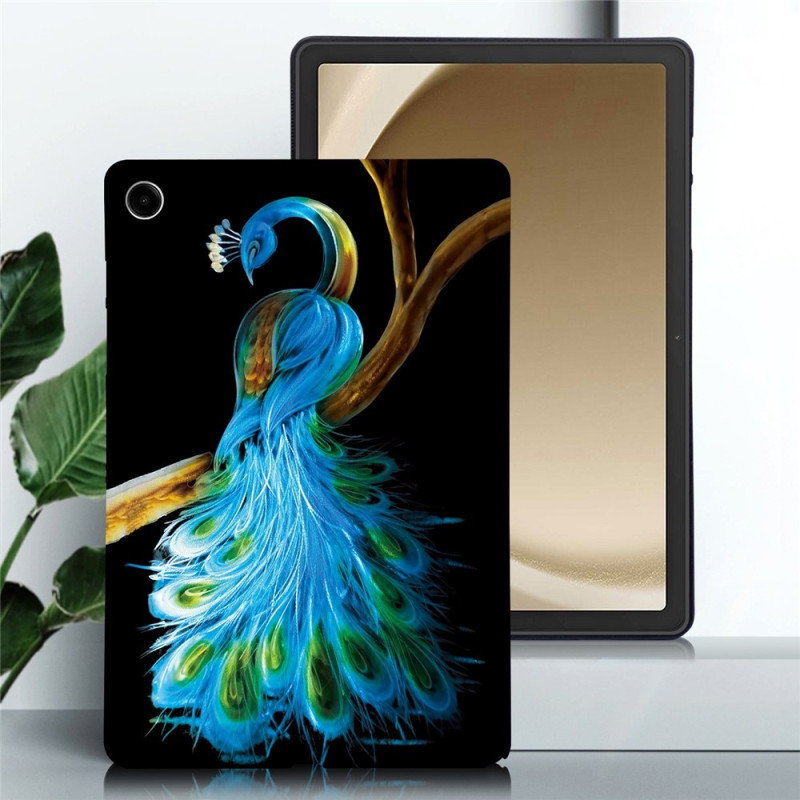 For Samsung Galaxy Tab A11+ Case Pattern Printing Slim TPU Protective Tablet Cover Peacock