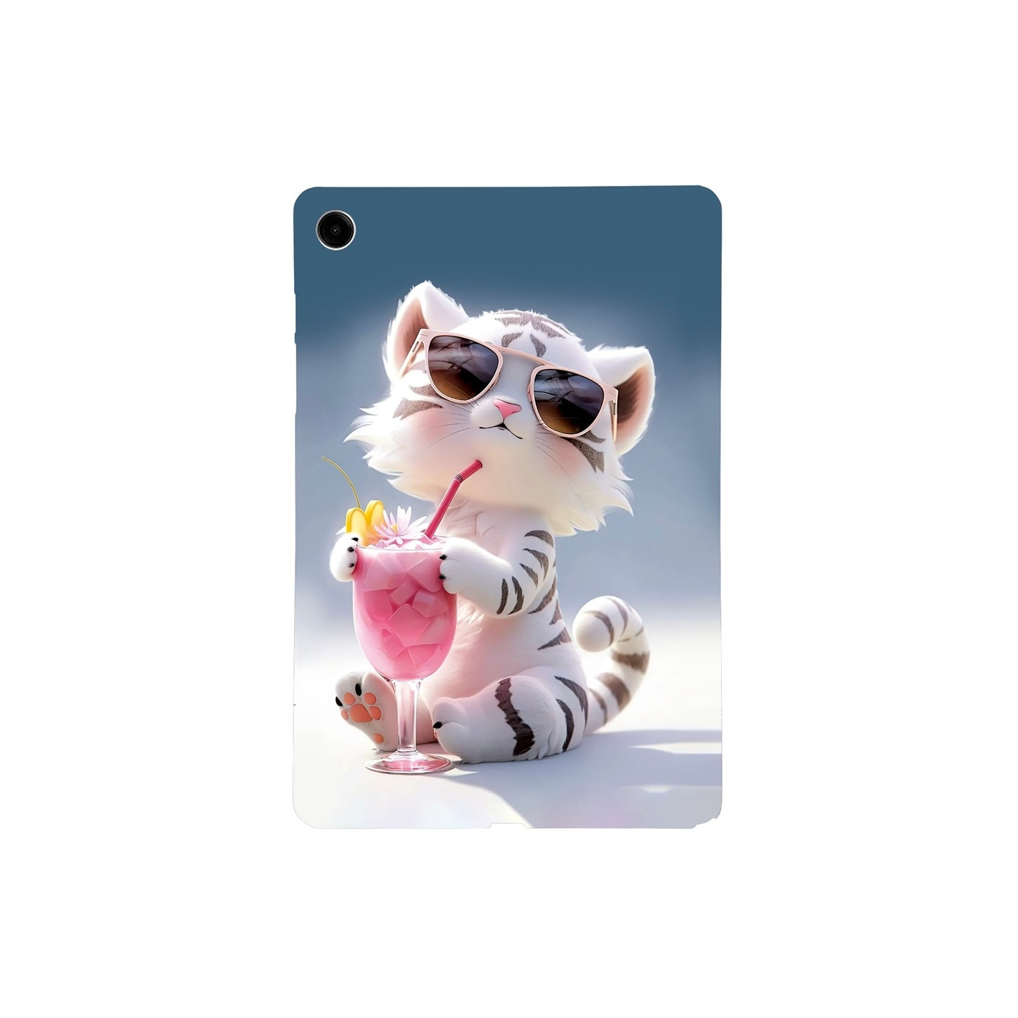 For Samsung Galaxy Tab A11+ Case Pattern Printing Slim TPU Protective Tablet Cover Tiger