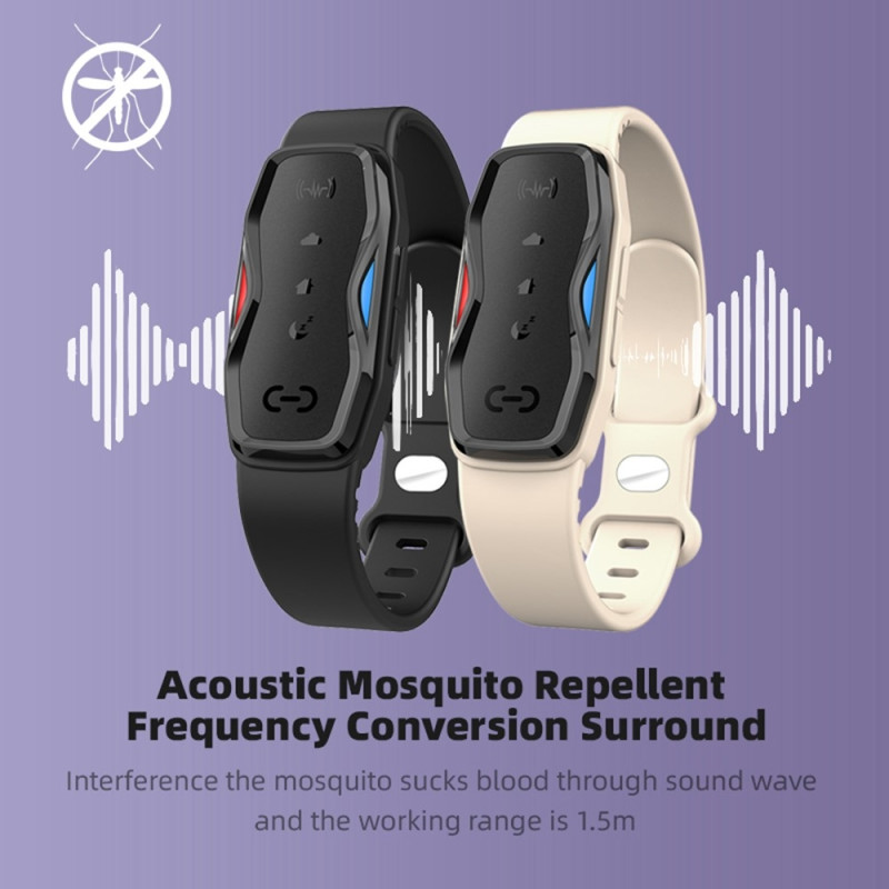 DIROSE F1 Mosquito Repellent Bracelet Ultrasonic Chemical-free Insect Repellent