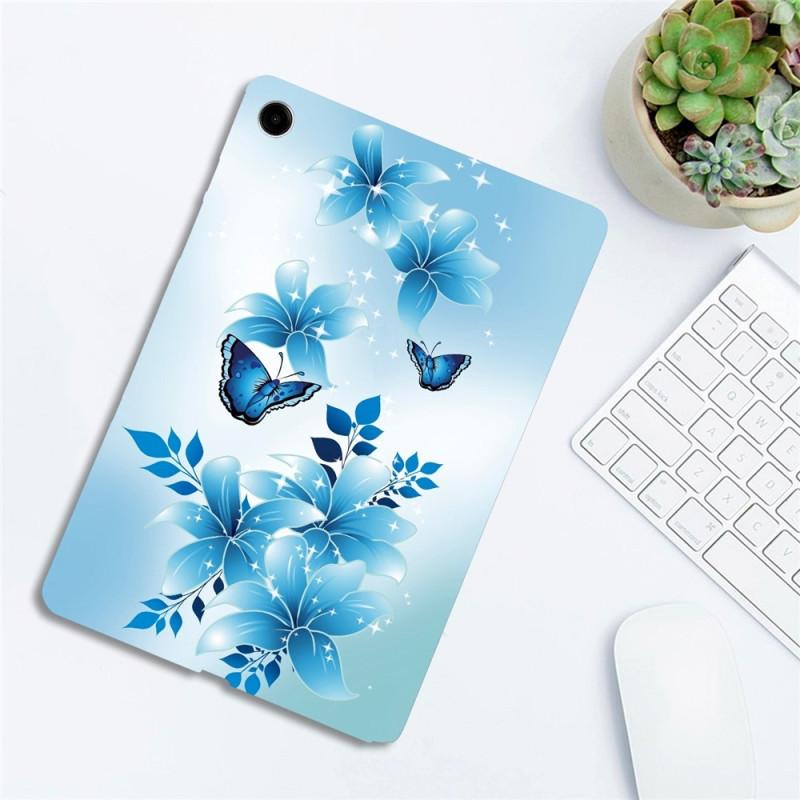 För Samsung Galaxy Tab A11+ Fodral Mönstertryck Slim TPU skal Butterfly