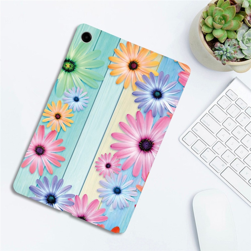For Samsung Galaxy Tab A11+ Etui Mønstertrykk Slankt TPU Beskyttende Nettbrettetui Sunflower