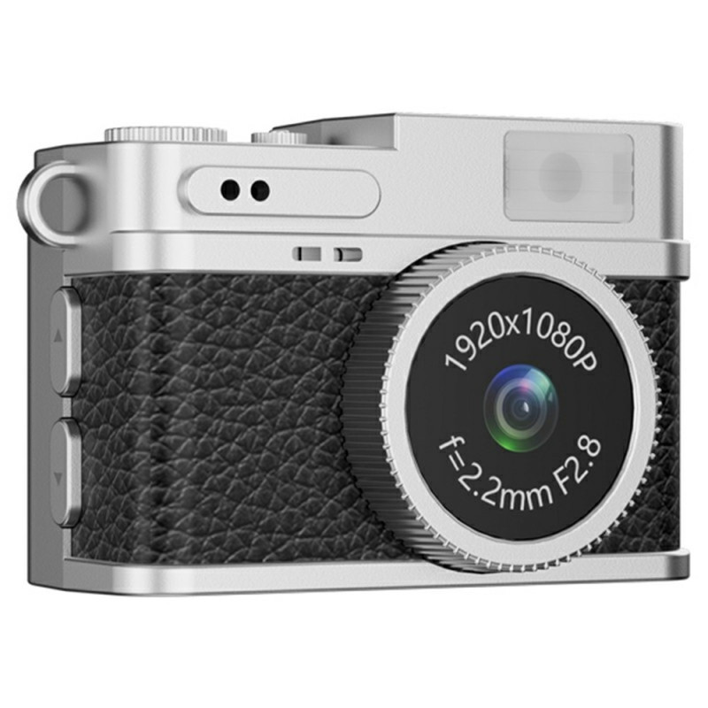 Bærbart minikamera 0,96" IPS-skjerm 1080p HD-videoopptaker Halskjede Retrokamera