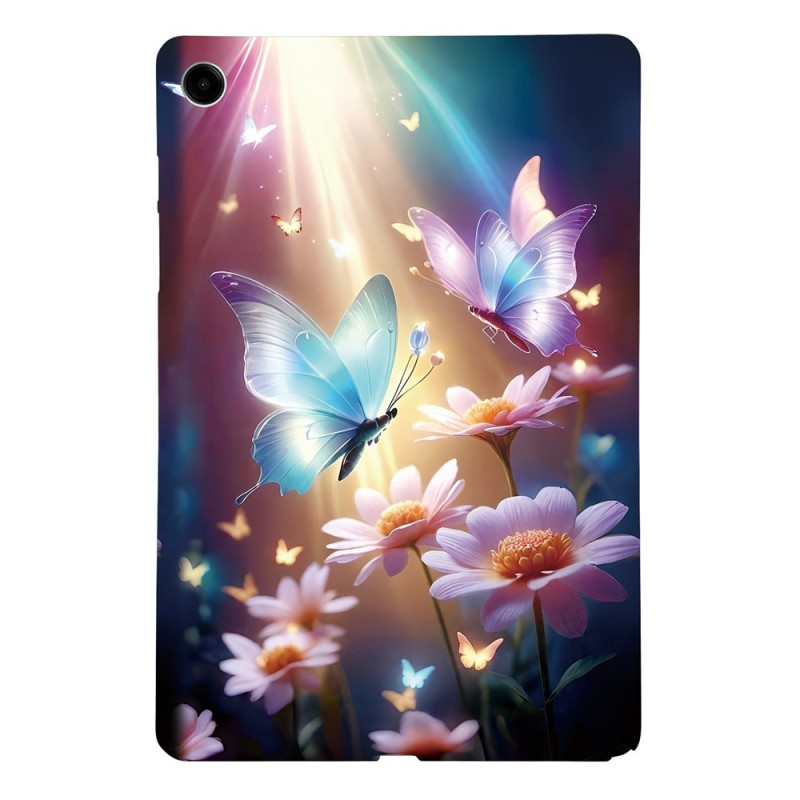 For Samsung Galaxy Tab A11+ Case Pattern Printing Slim TPU Protective Tablet Cover Butterfly