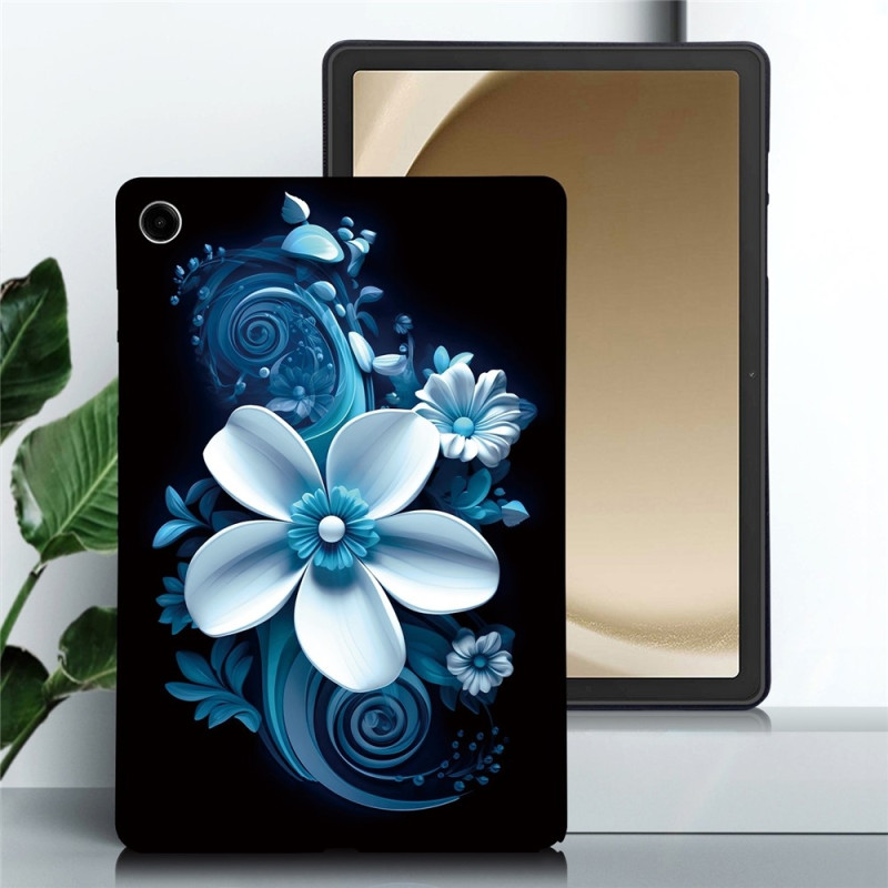For Samsung Galaxy Tab A11+ Case Pattern Printing Slim TPU Protective Tablet Cover Orchid