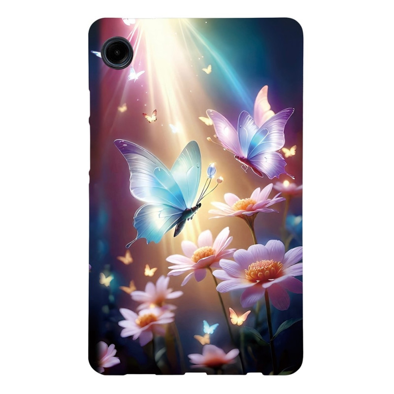 Til Samsung Galaxy Tab A11 / A9 Etui Mønstertryk Slankt TPU Beskyttende Tablet Etui Butterfly