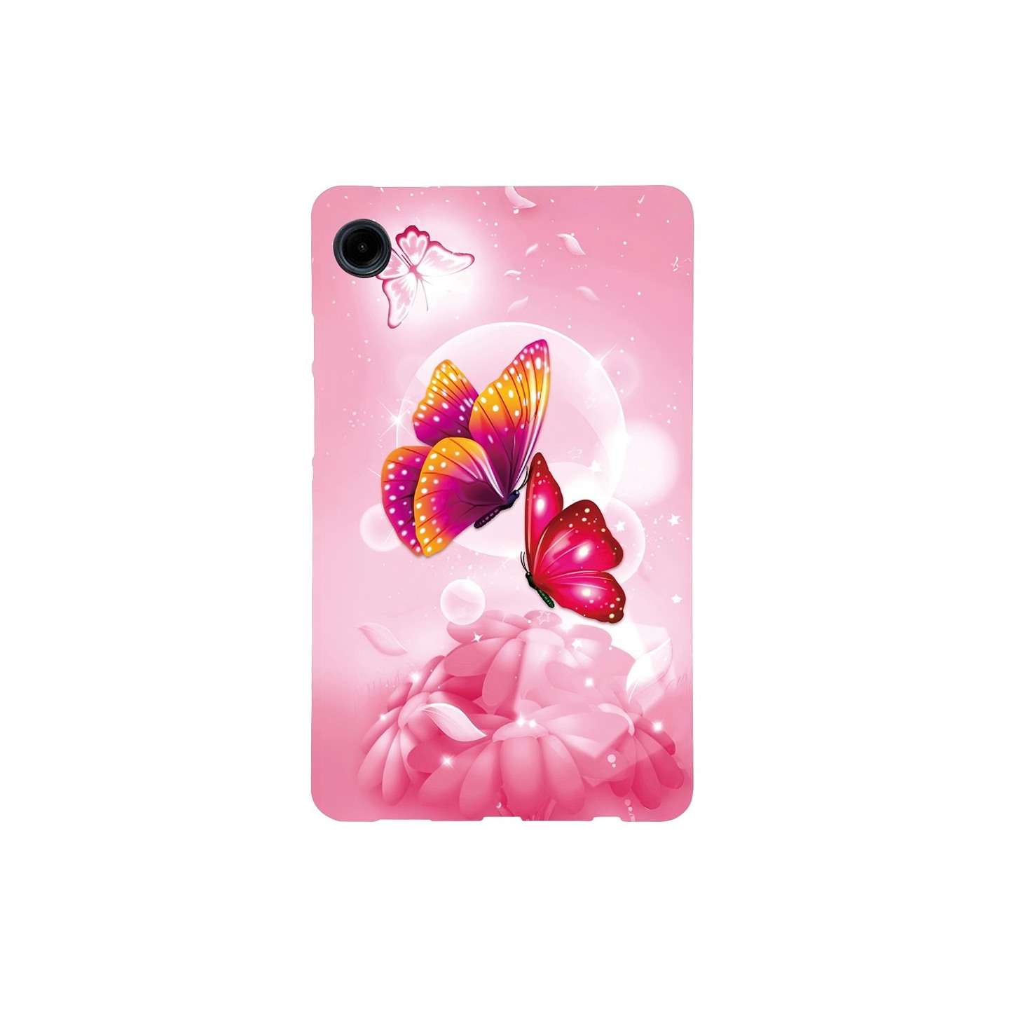 For Samsung Galaxy Tab A11 / A9 Etui Mønstertrykk Slankt TPU Beskyttende Nettbrettetui Butterfly