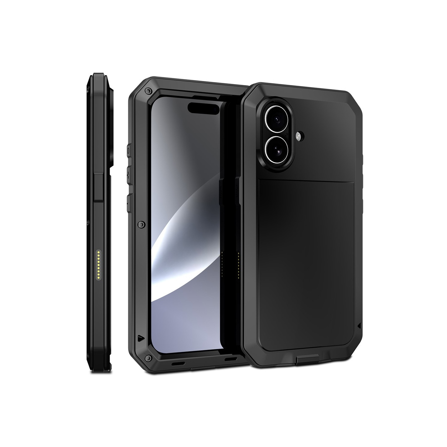 Heavy Duty Robust -hybridikotelo Shell + karkaistu lasi iPhone 17:lle
