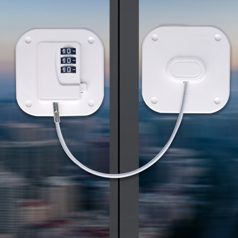 Jääkaapin ikkuna Lasten turvallisuus Salasana Lukitus Laatikot Kaapin ovi Soikea valkoinen