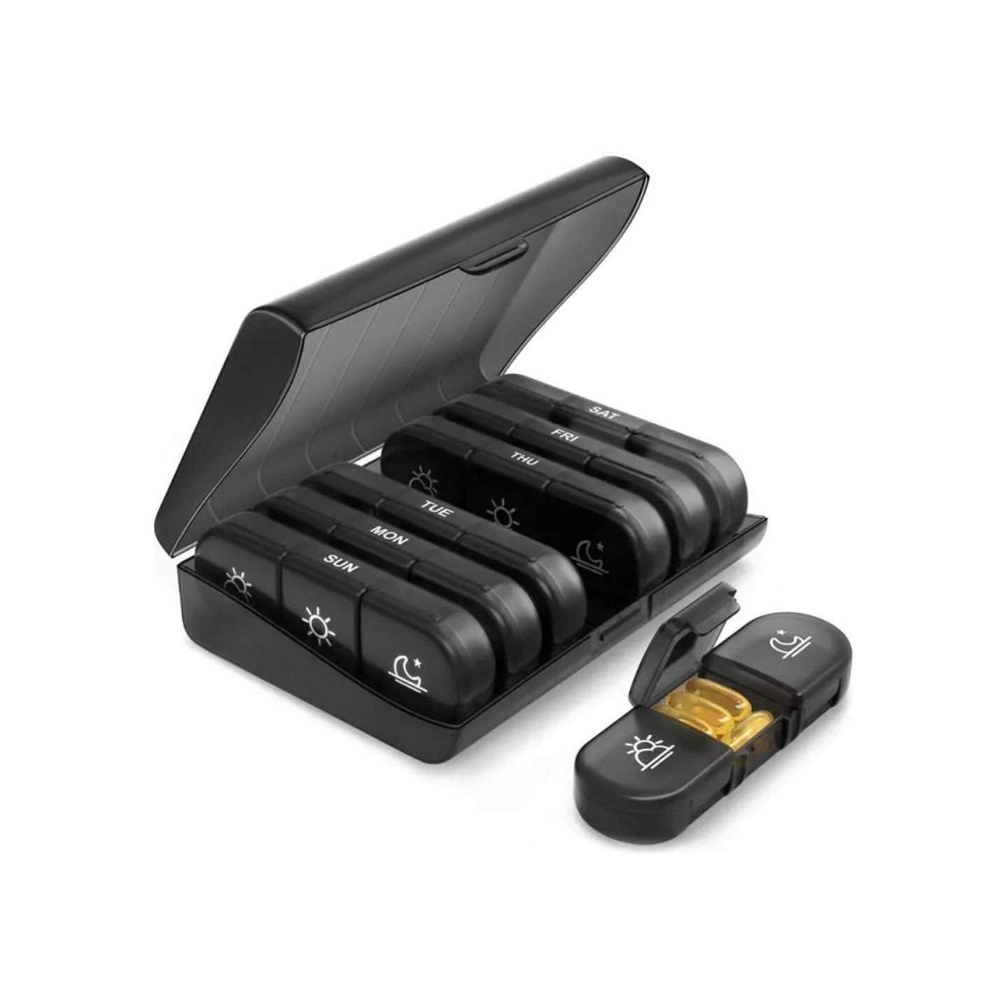 21 Grids Pill Box Seven Days A Week Sorting Box Portable