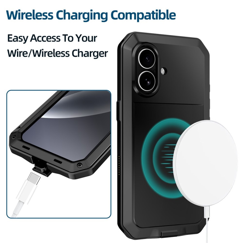 Heavy Duty Robust -hybridikotelo Shell + karkaistu lasi iPhone 17:lle