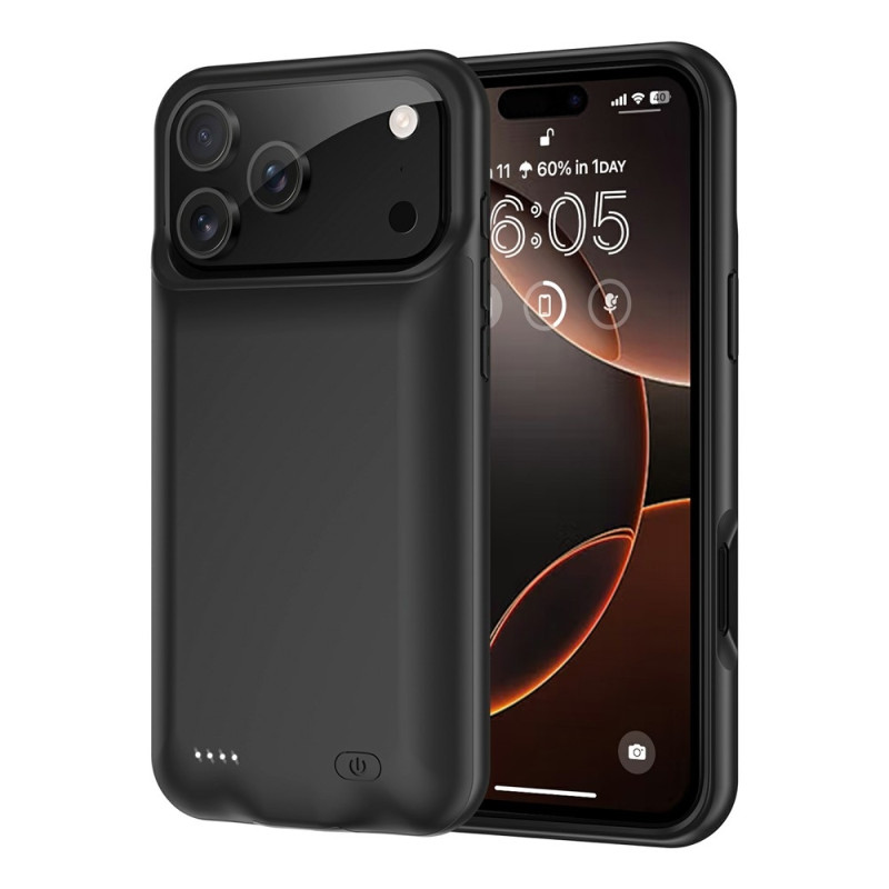 Opladningsetui Til iPhone 17 Pro 6000mAh genopladeligt batteriskal Powerbank