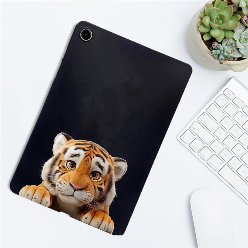 Til Samsung Galaxy Tab A11+ Etui Mønstertryk Slankt TPU Beskyttende Tablet Etui Tiger
