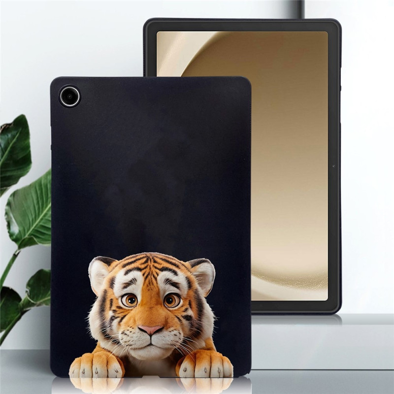 Til Samsung Galaxy Tab A11+ Etui Mønstertryk Slankt TPU Beskyttende Tablet Etui Tiger