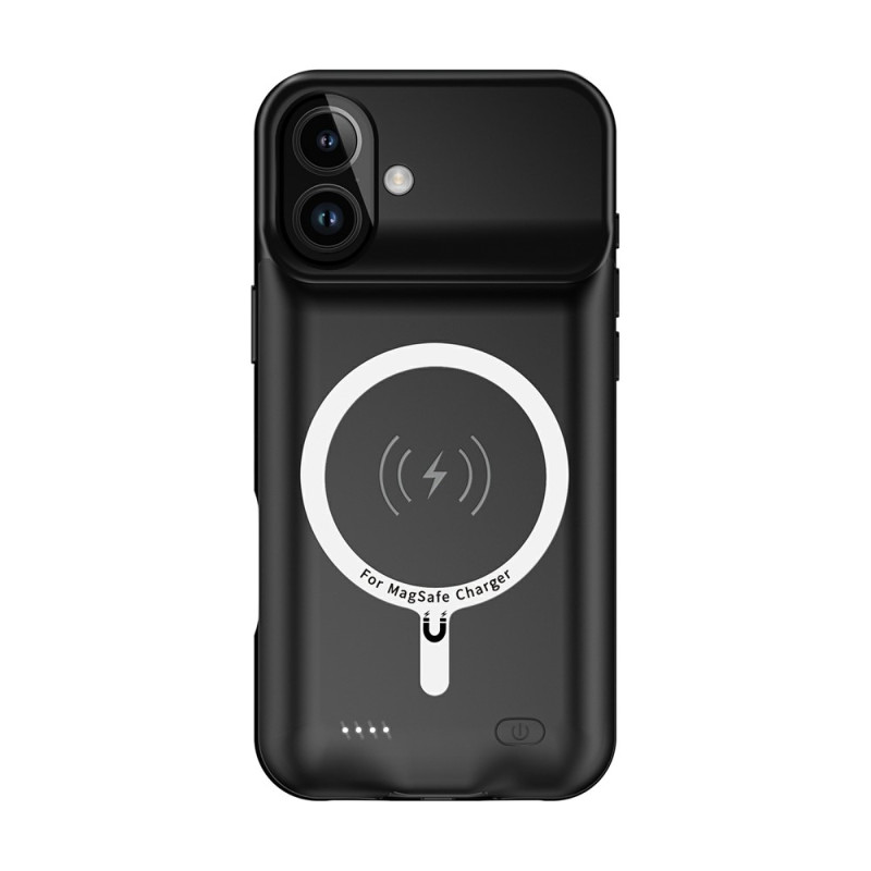 För iPhone 17 6000mAh Uppladdningsbart Batteri Skal Laddningsfodral Powerbank