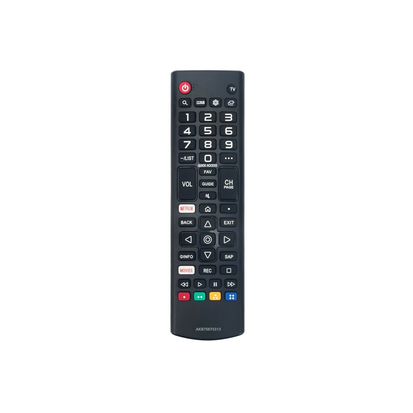 TV fjernbetjening Erstatning for AKB75675313 Til LG TV