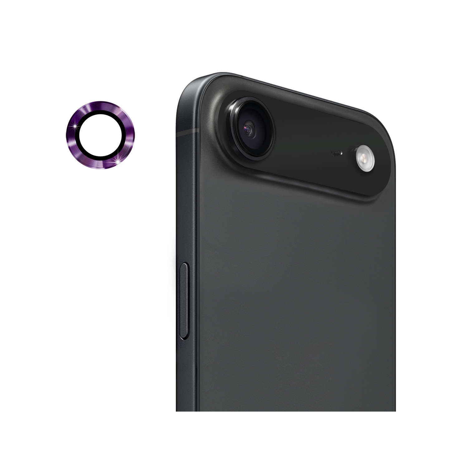 Til iPhone Air Kamera Linsebeskytter ENKAY Hat-Prince Metalring Linsefilm