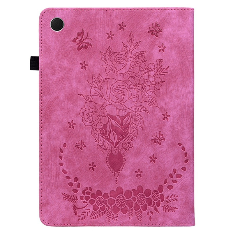 For Samsung Galaxy Tab A11 Case Cover Rose Flower Imprint - Rose