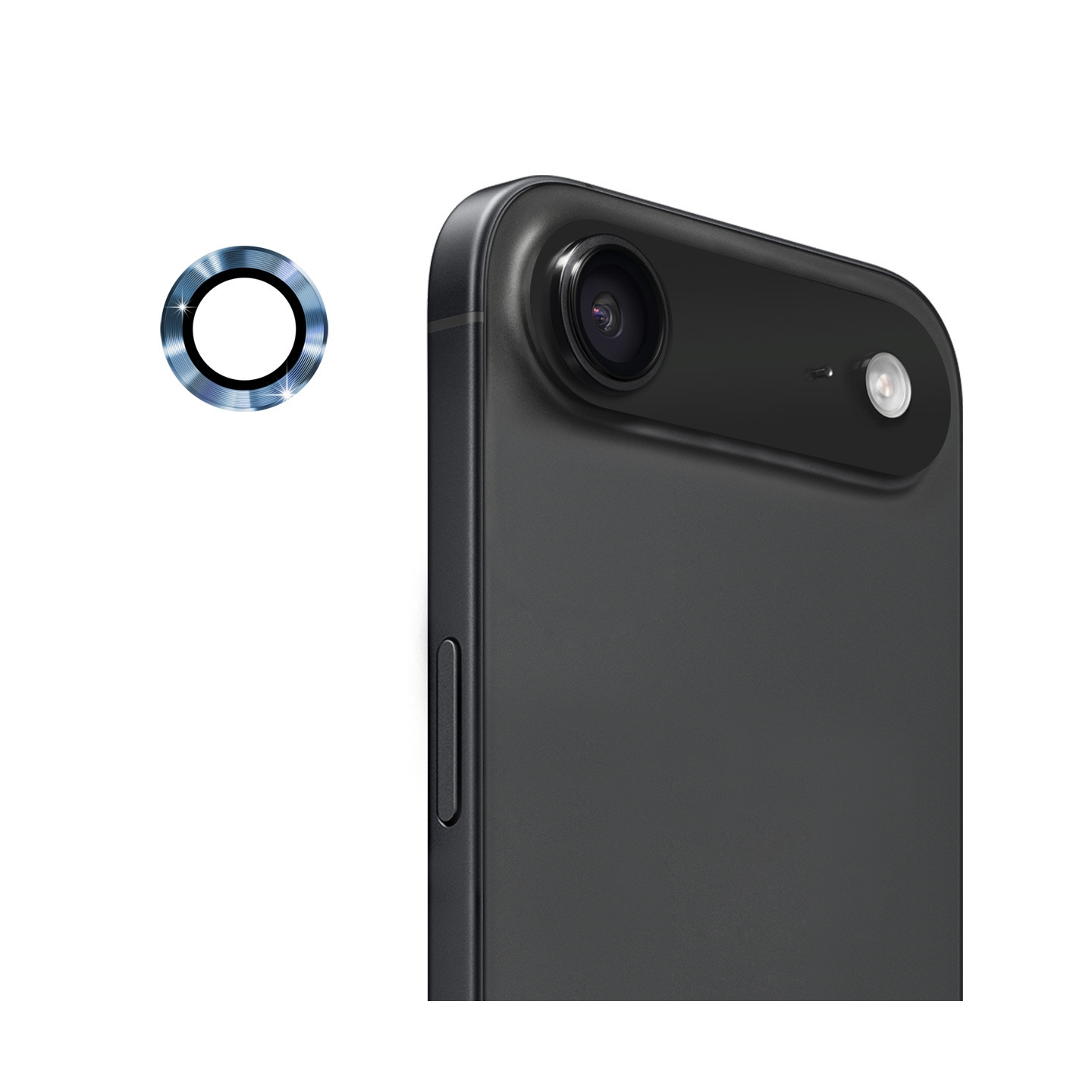 Til iPhone Air Kamera Linsebeskytter ENKAY Hat-Prince Metalring Linsefilm