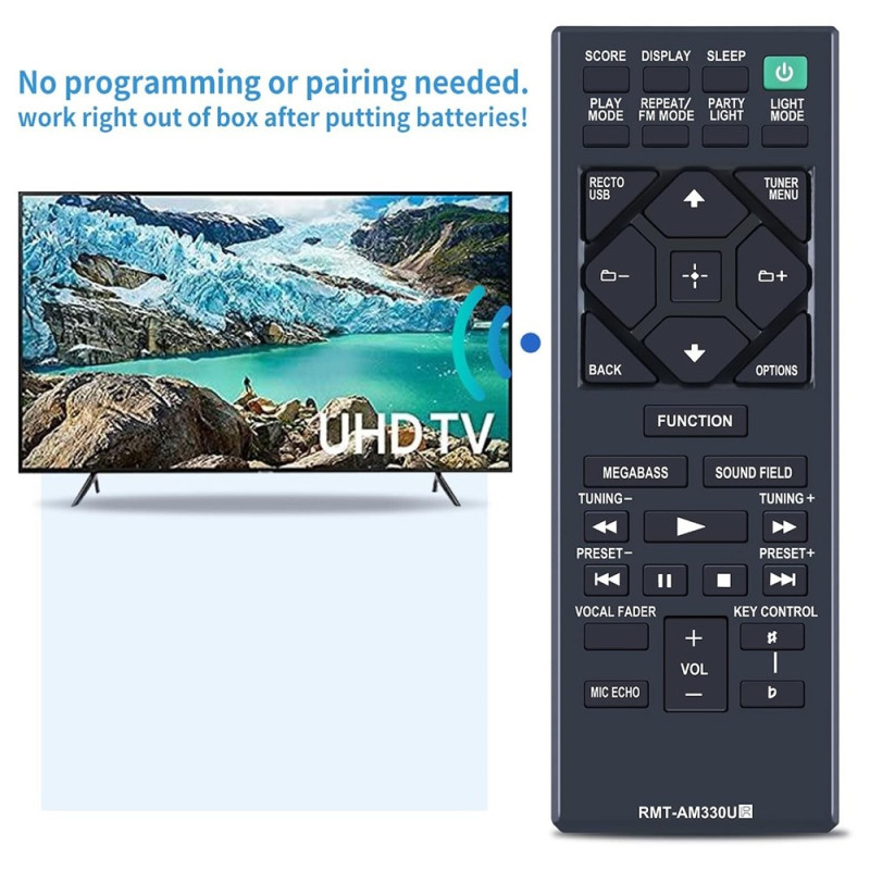 Remote Control Replacement for RMT-AM330U For Sony Home Audio System
