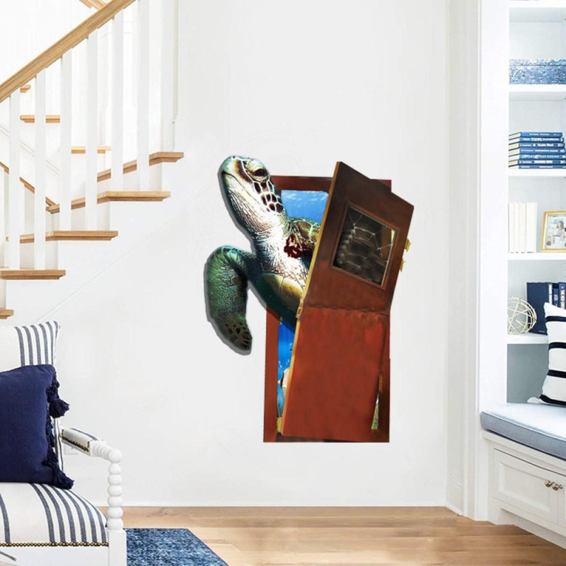 45 x 60cm merikilpikonna seinäkoriste itseliimautuva tarratapetti