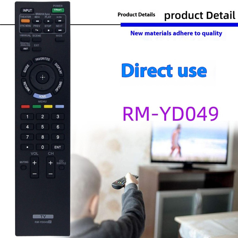 Remote Control Replacement for RM-YD049 For Sony TV