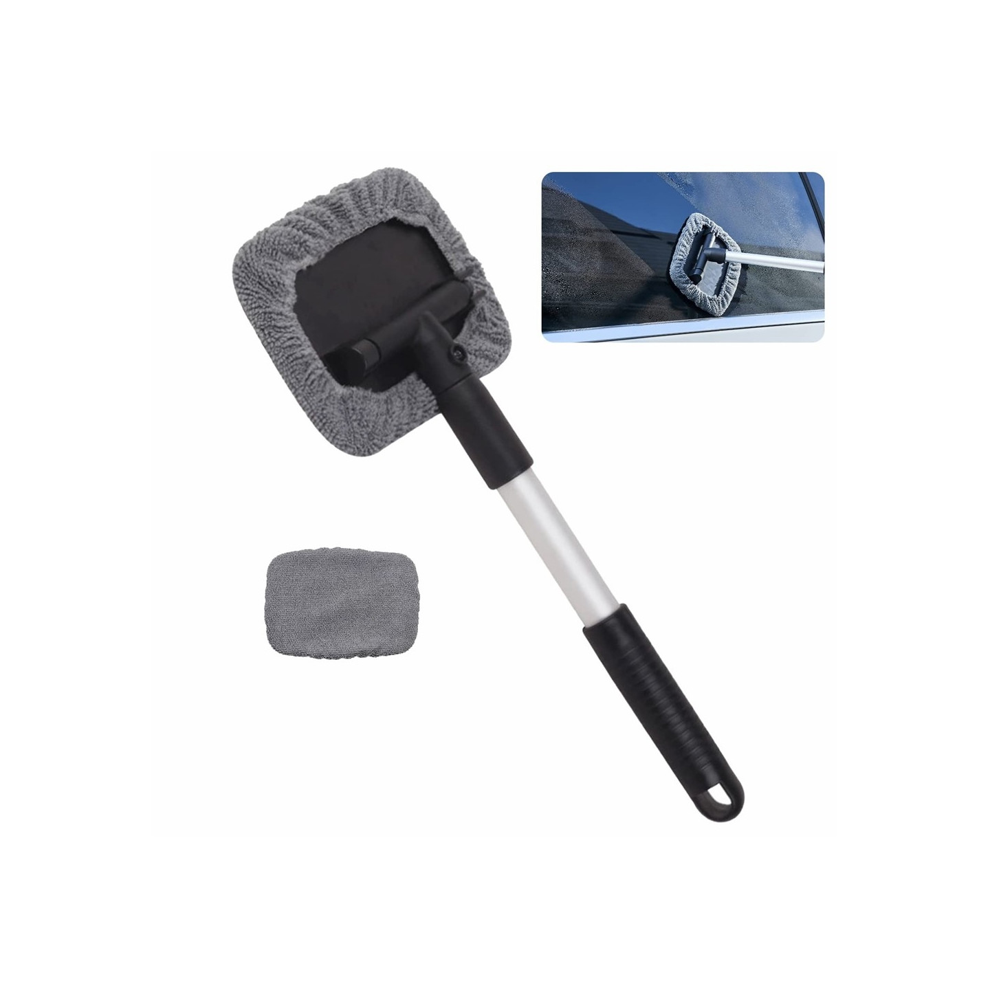 32,5-46,5 cm fönsterputsare handtag mikrofiberduk rengörings putsa bilrutan