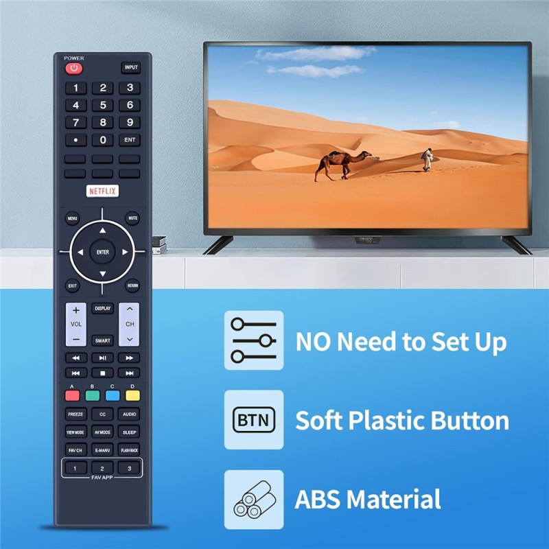 TV fjernbetjening Erstatning for 845-052-31B01 Til Sharp TV