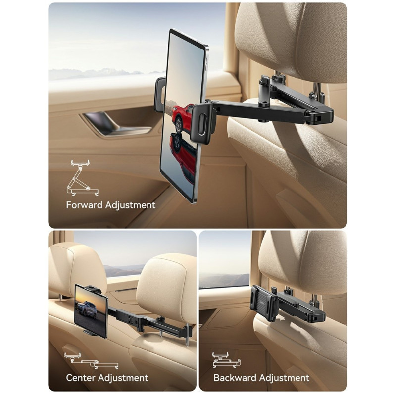 Holder for Tablet in the Car Headrest Holder Extendable Stand