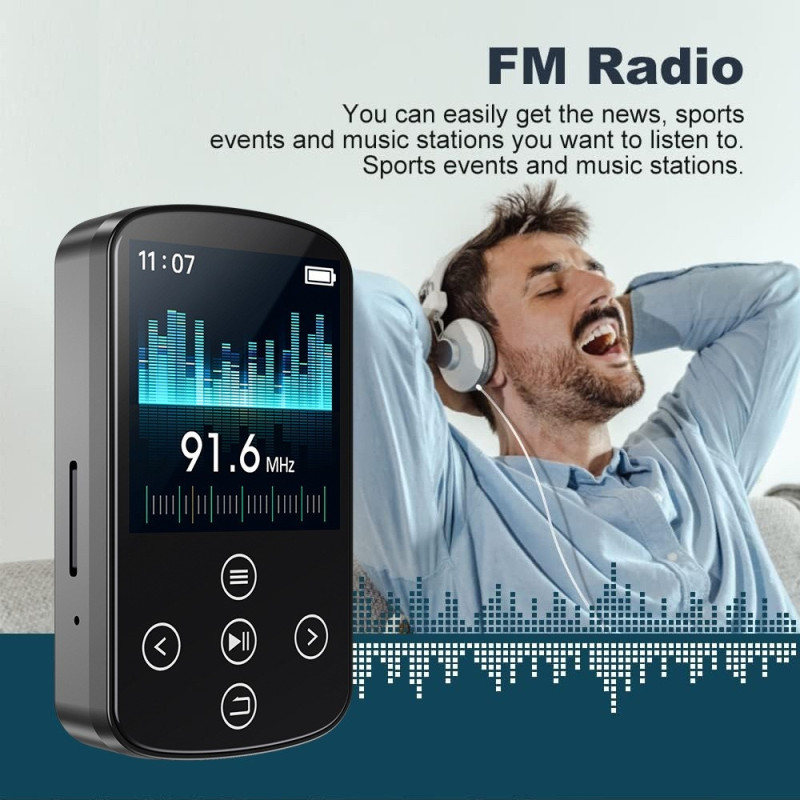 1,54" pekskärm MP4 spelare Bluetooth FM-Radio E-bokläsare Röstinspelare + 64GB