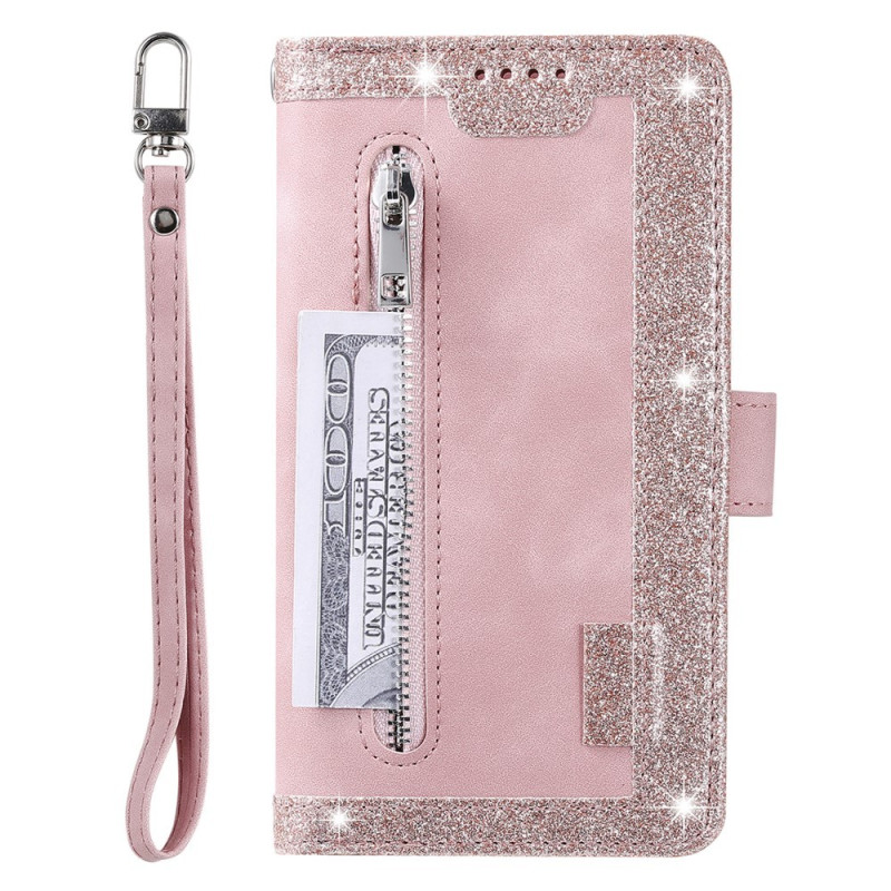 Til Samsung Galaxy A17 5G Etui med Lynlåslomme og 9 Kortlommer