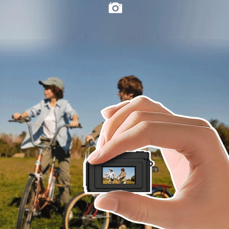 D7 0,96" mini digitalkamera med indbyggede filtre, foto og videooptagelse + 32 GB kort