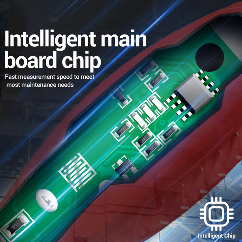 Spänningstestare Detektera Fas/Nollledning Kontinuitetstest NCV-ljus Slitsad