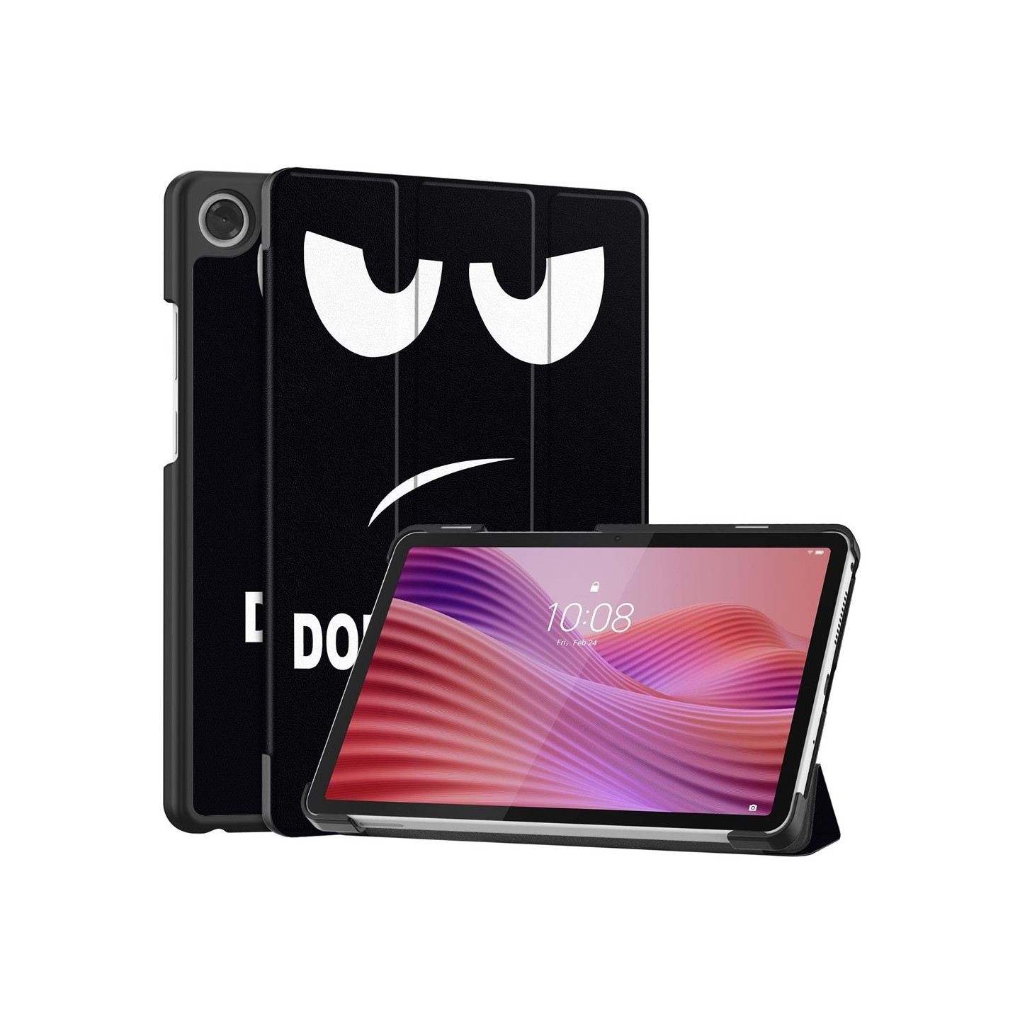 For Lenovo Tab One Trifold Stand Cover - Don't Touch Me