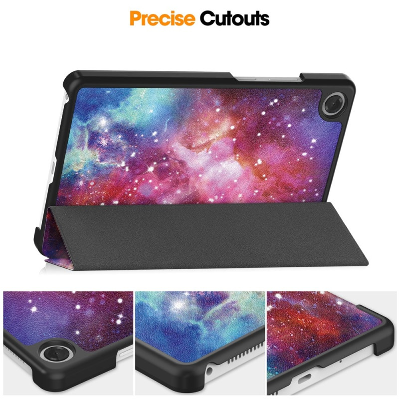 For Lenovo Tab One Trifold Stand Cover - Galaxy
