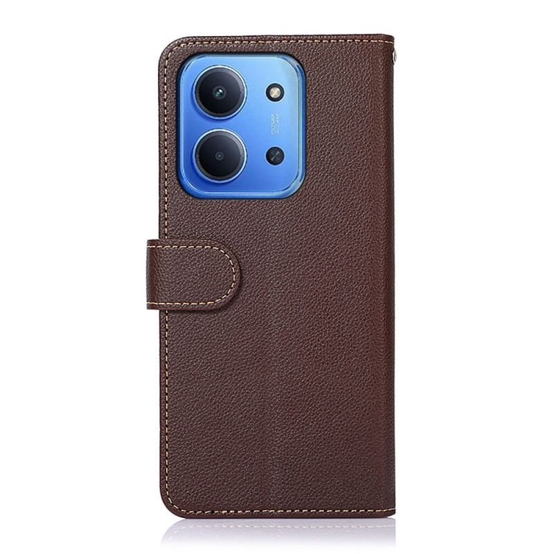 KHAZNEH Wallet case for Xiaomi Redmi 15C - Brown/Blue