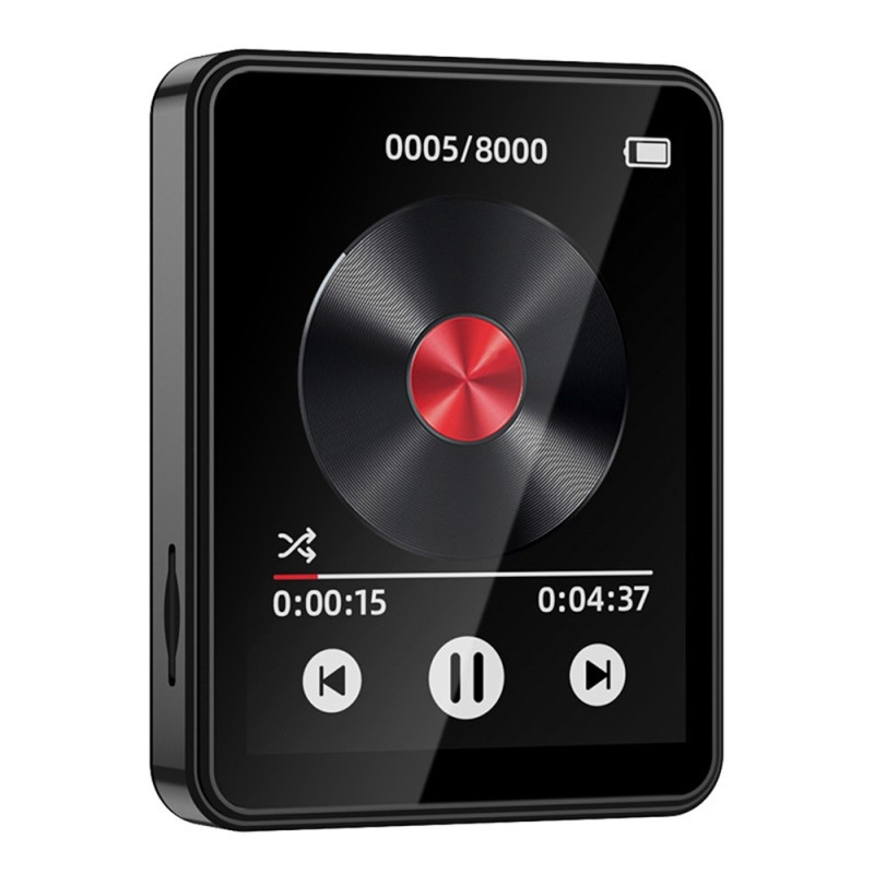 2,4" touchskærm MP4-afspiller Bluetooth FM-radio videoafspiller inkl. 64 GB hukommelseskort