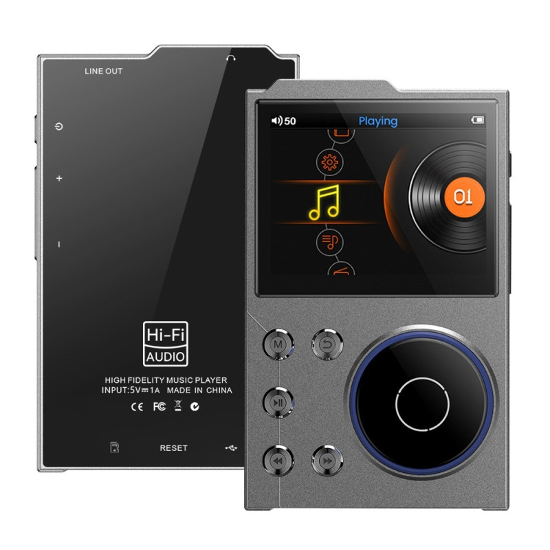 T10 2,4" skærm HiFi musikafspiller stemmeoptager Bluetooth FM radio 16 GB lagerplads