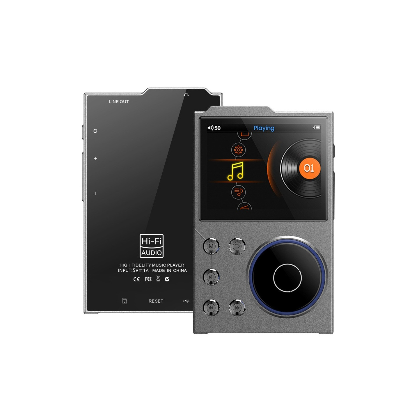 T10 2,4 tuuman näyttö HiFi-musiikkisoitin Äänitallennin Bluetooth FM-radio 16 Gt tallennustila