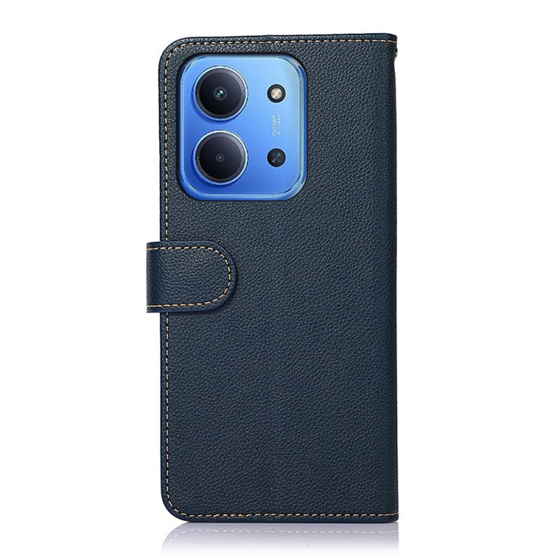 KHAZNEH Wallet case for Xiaomi Redmi 15C - Blue/Brown