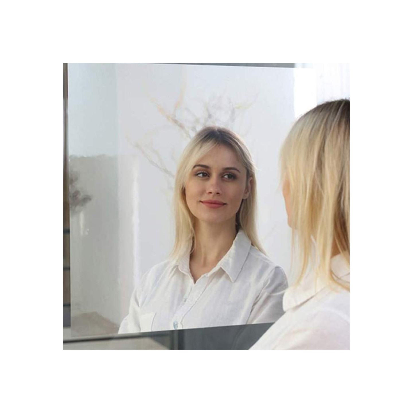 Spejlpladefliser 50x100cm Selvklæbende klistermærker Vægindretning