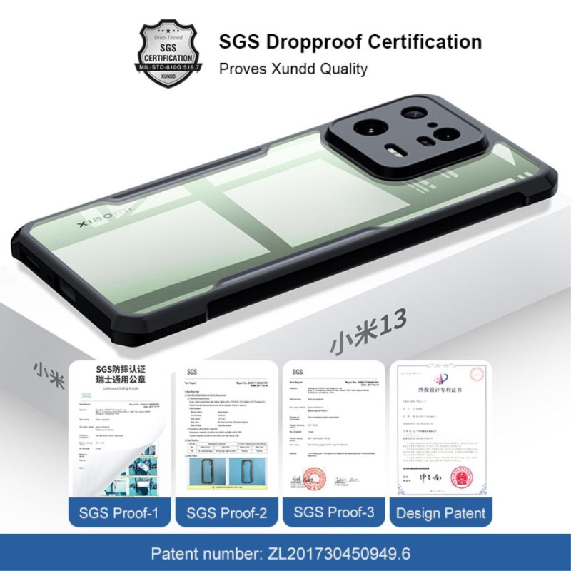 XUNDD - takakansi Xiaomi 13 Pro Acrylic+TPU - puhelinkotelolle