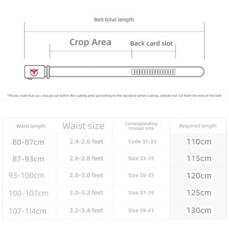 BULLCAPTAIN 130cm Bälte Livrem Skärp Kohud Automatisk Spänne Nyckelring Tarnish
