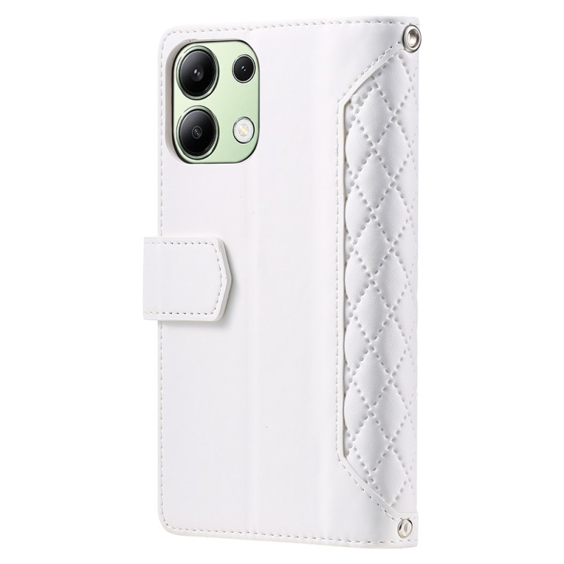 For Xiaomi Redmi 15C Zipper Wallet Case Rhombus Phone Cover