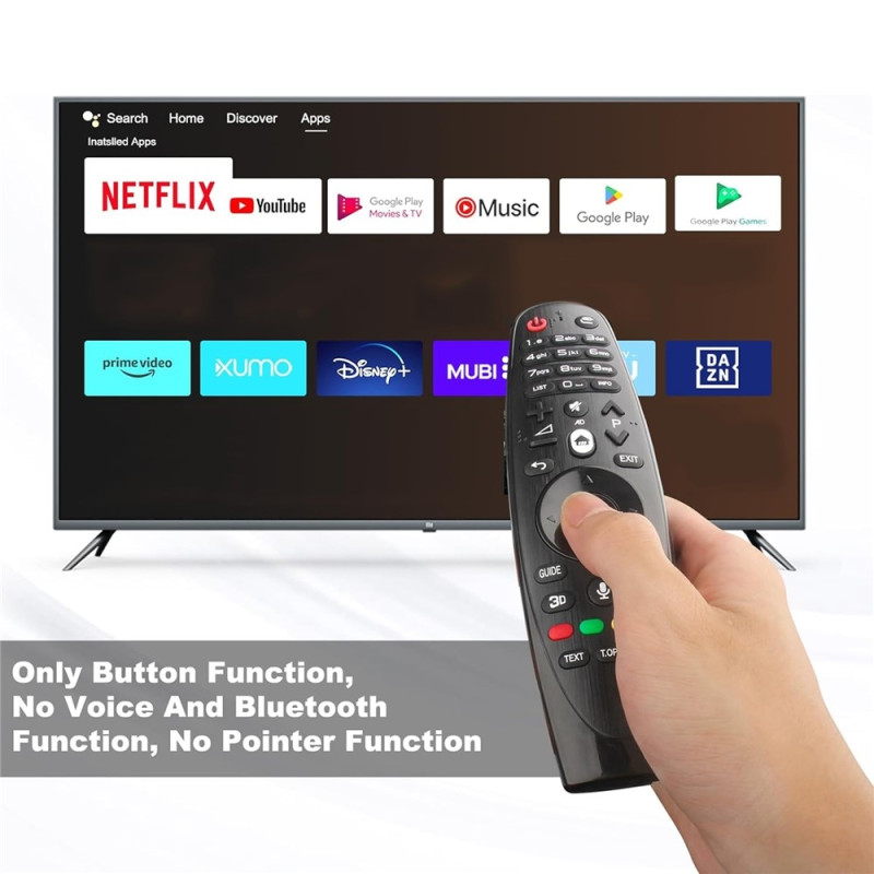 Fjärrkontroll Ersättning AN-MR600 För LG TV (Ej Röst, Ej Magic Remote)