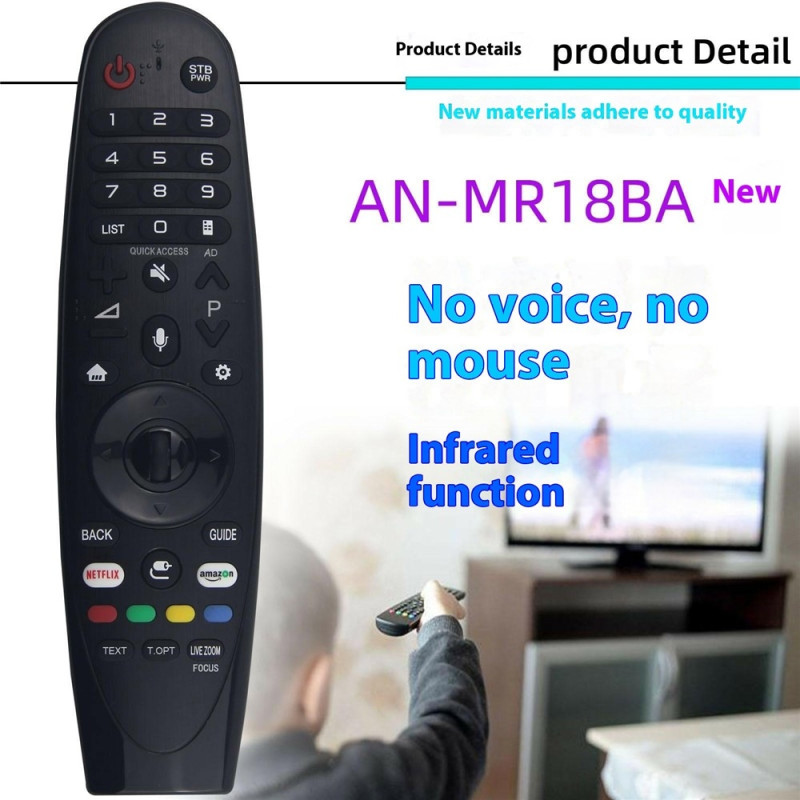 Remote Control Replacement AN-MR18BA For LG TV (Non Voice, Non Magic Remote)