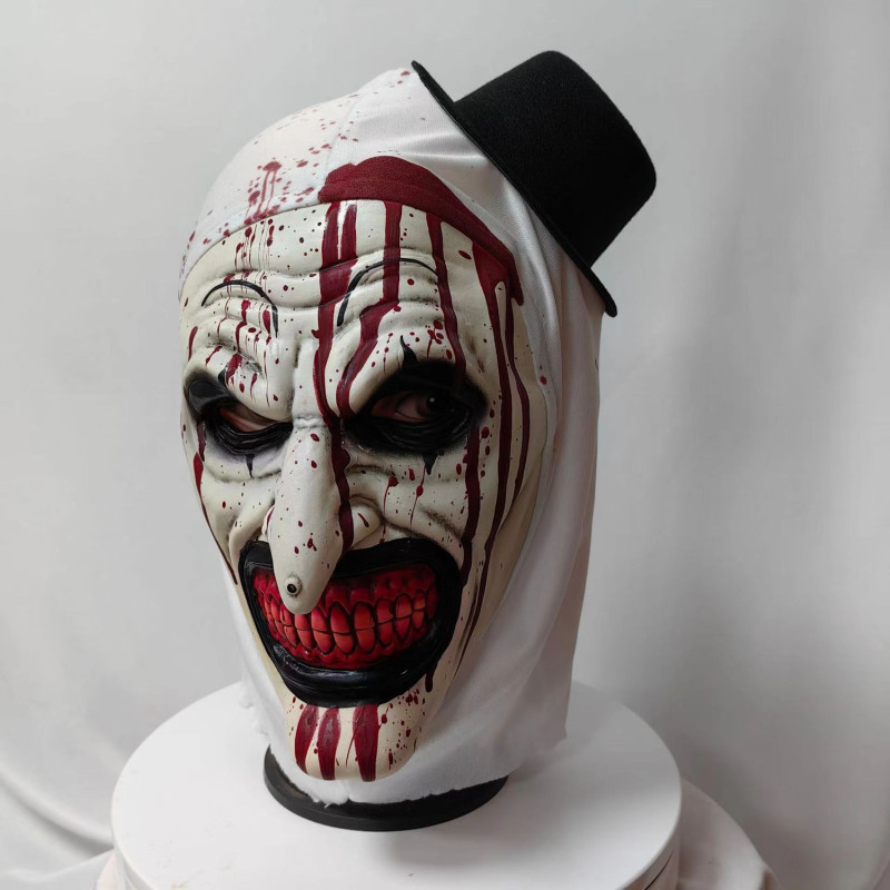 Art The Clown Terrifier Ainutlaatuinen naamio-naamio pehmeästä materiaalista