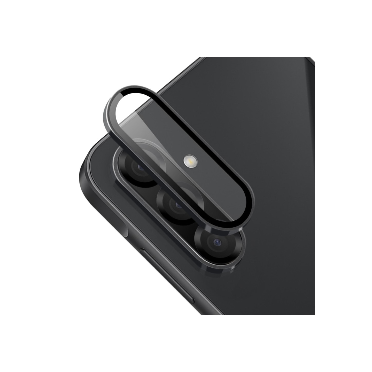 Til Samsung Galaxy A26 5G Kameralinse Beskytter ENKAY Hat-Prince Metal Ring Linsefilm - Sort