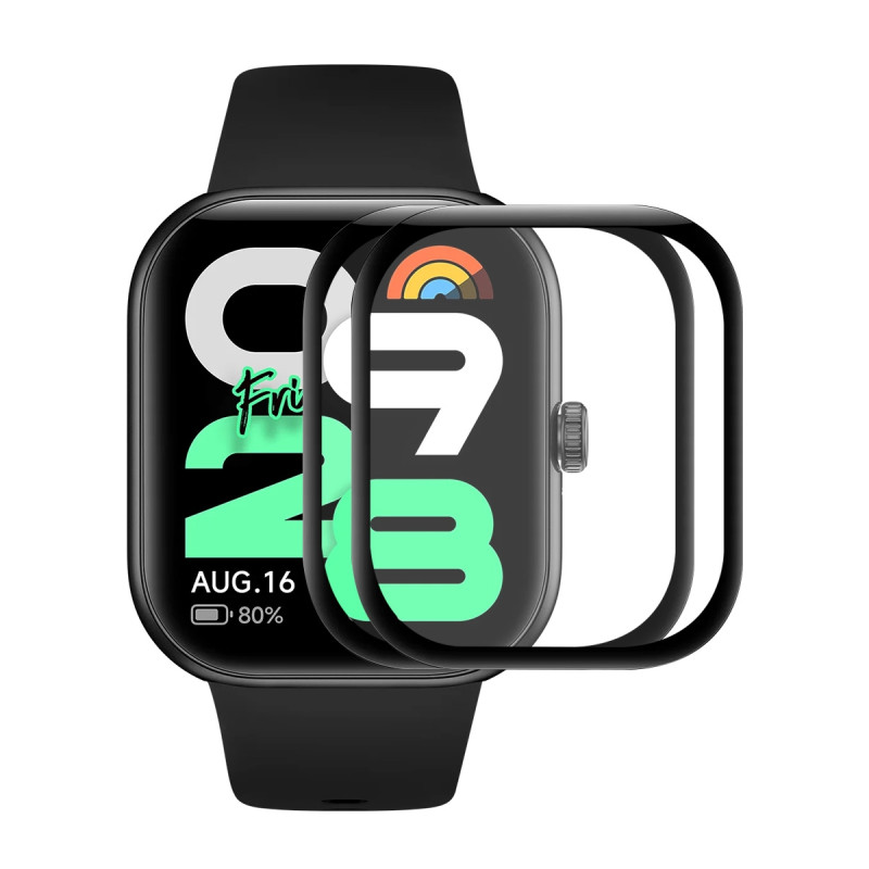 För Xiaomi Redmi Watch Move 2st Skärmskydd ENKAY 3D Böjt PC + PMMA Ultratydlig Film - Svart