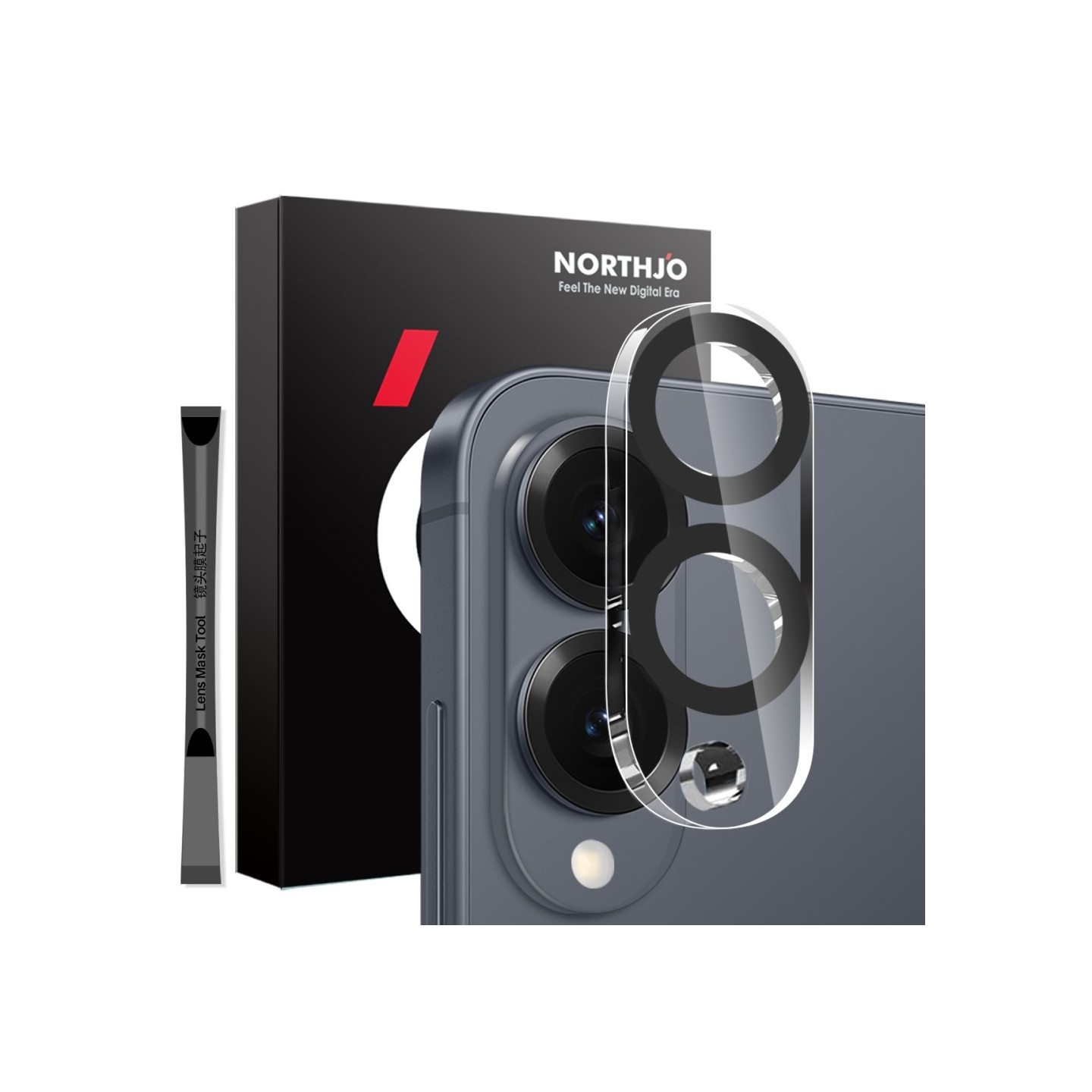 NORTHJO For Samsung Galaxy S25 Edge Tempered Glass Camera Lens